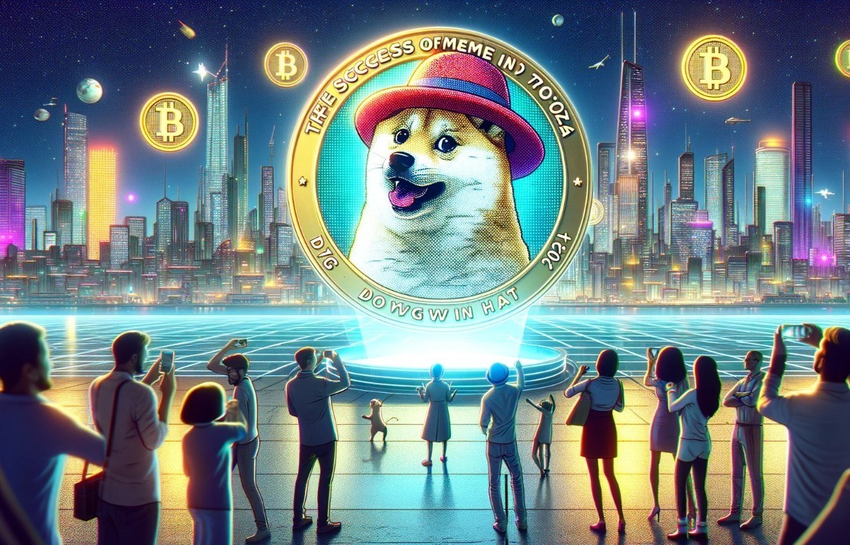 Успех мем-токенов в 2024 году: обзор Dogwifhat