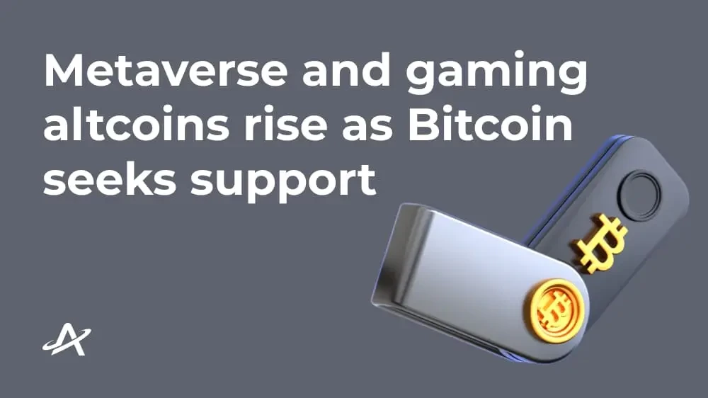 Метаверсия и игровые альткоины на блокчейне растут, а Bitcoin ищет поддержку
