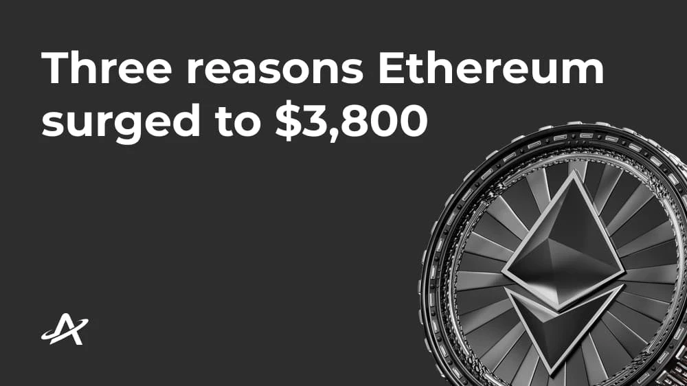 Три причины, по которым Ethereum подскочил до $3 800