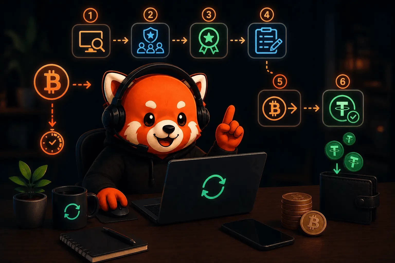 Обменники BTC USDT